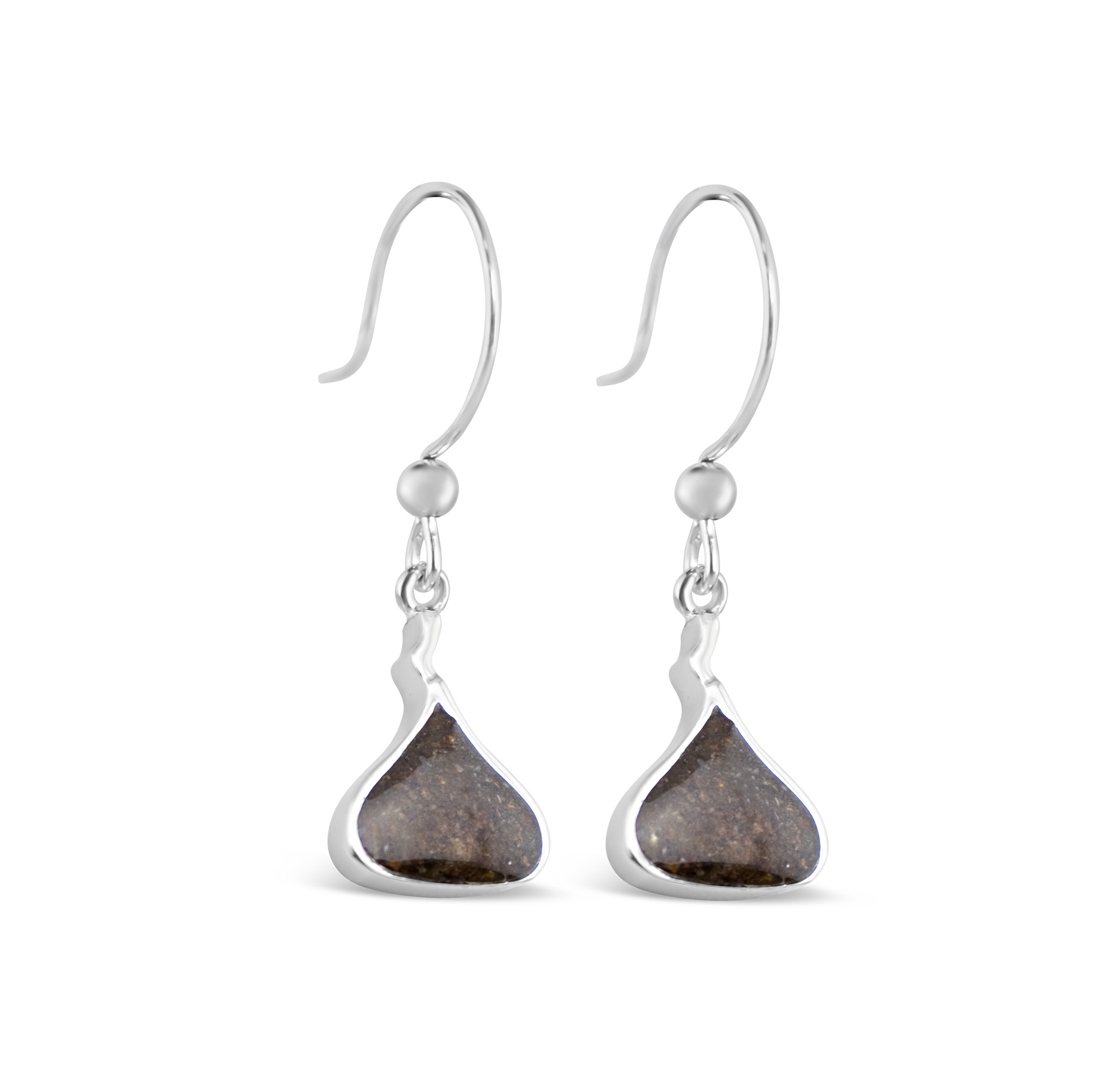 Dune Jewelry & Hershey's crushed cocoa bean Earrings