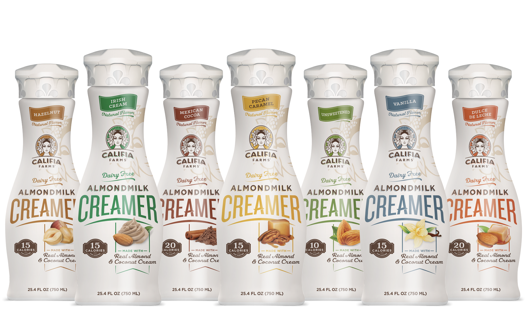 Califia Farms New Almondmilk Creamer Flavors (750ml) .