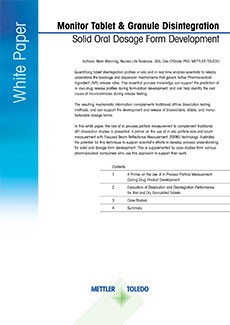 White Paper: Monitor Tablet & Granule Disintegration