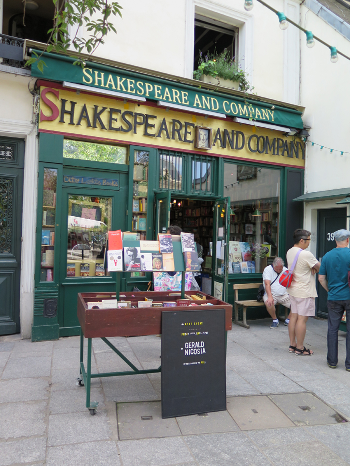 Famous bookstores are among the many stops of literary renown that the small group of writers tours as part of the Left Bank Writers Retreat in Paris, France, June 11 – 16, 2017.