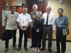 PLN Director of Planning Nicke Widyawati in front of ThorCon executives
