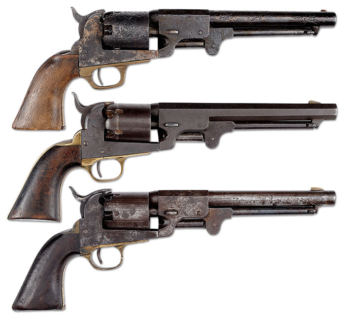 Trifecta of Dance Confederate Revolvers.