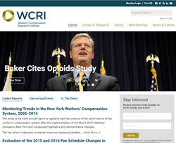 Screenshot of WCRI's website.