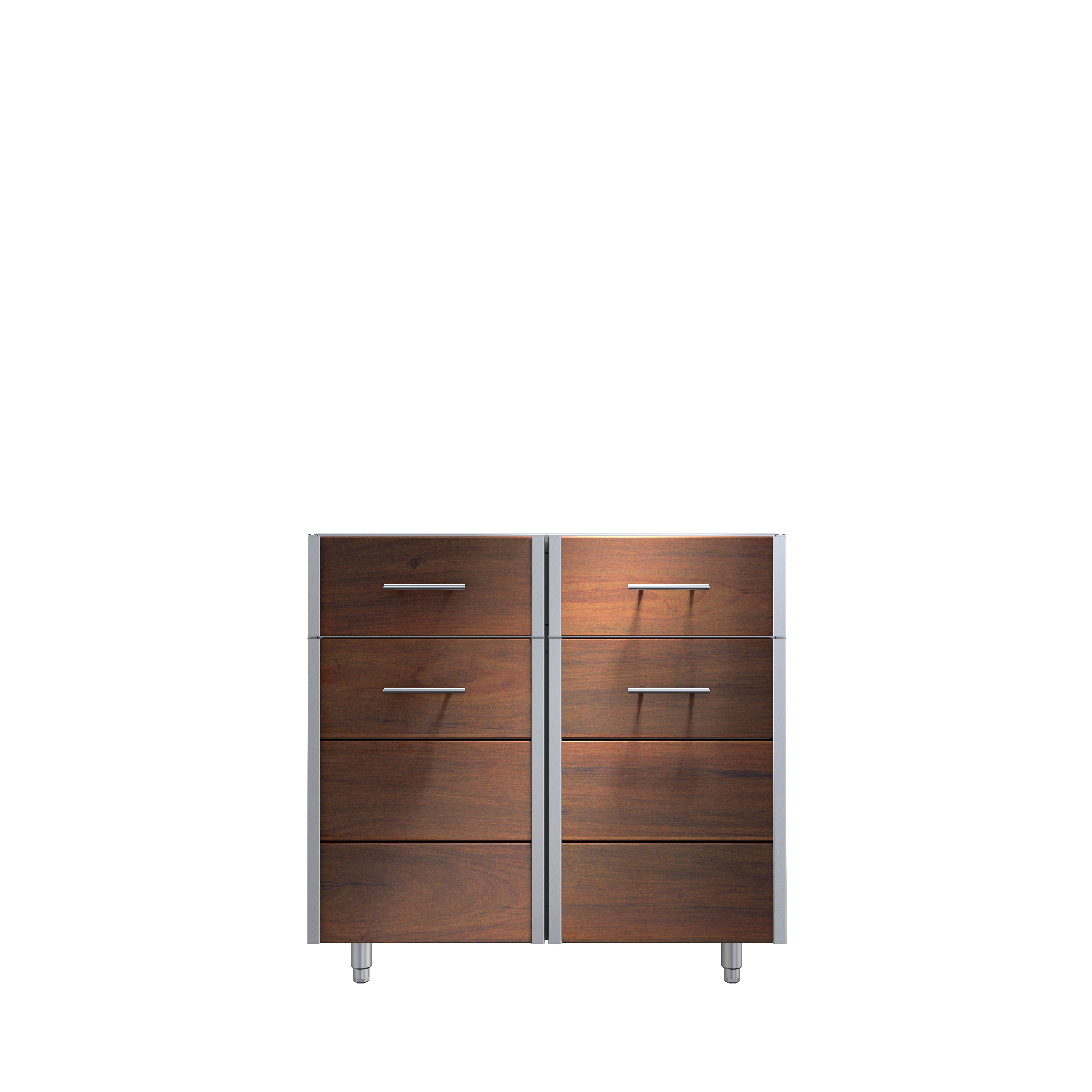 Kalamazoo's new Arcadia Cabinetry Series with oiled ipe wood