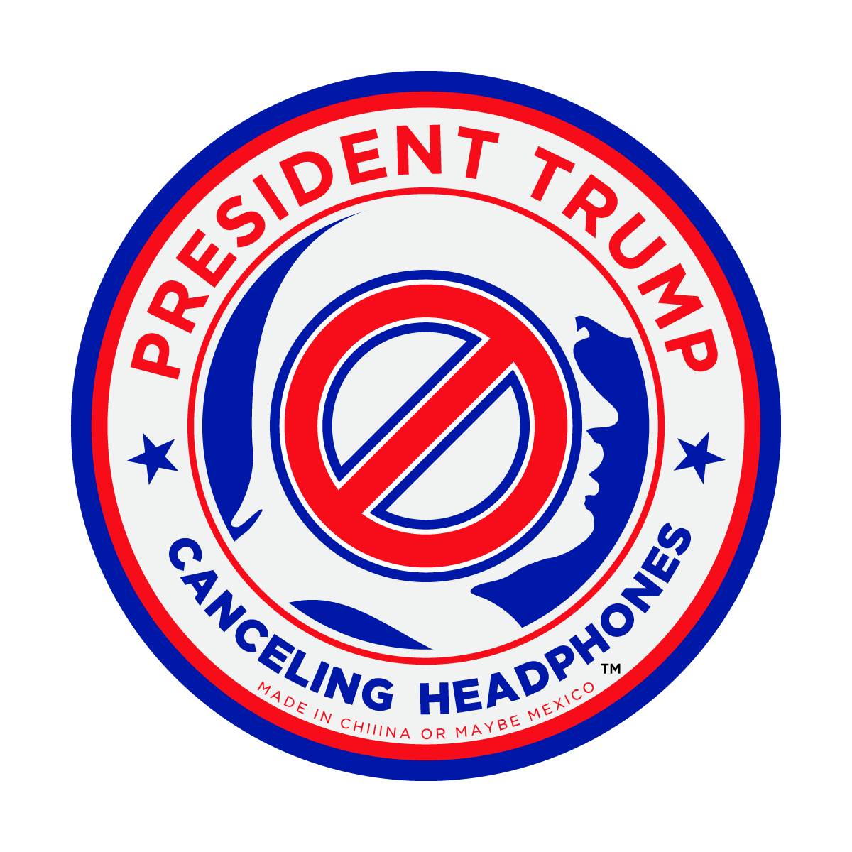Official President Trump Canceled Headphones tm Logo