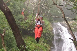 Zipline Tour from San Jose Over Waterfalls