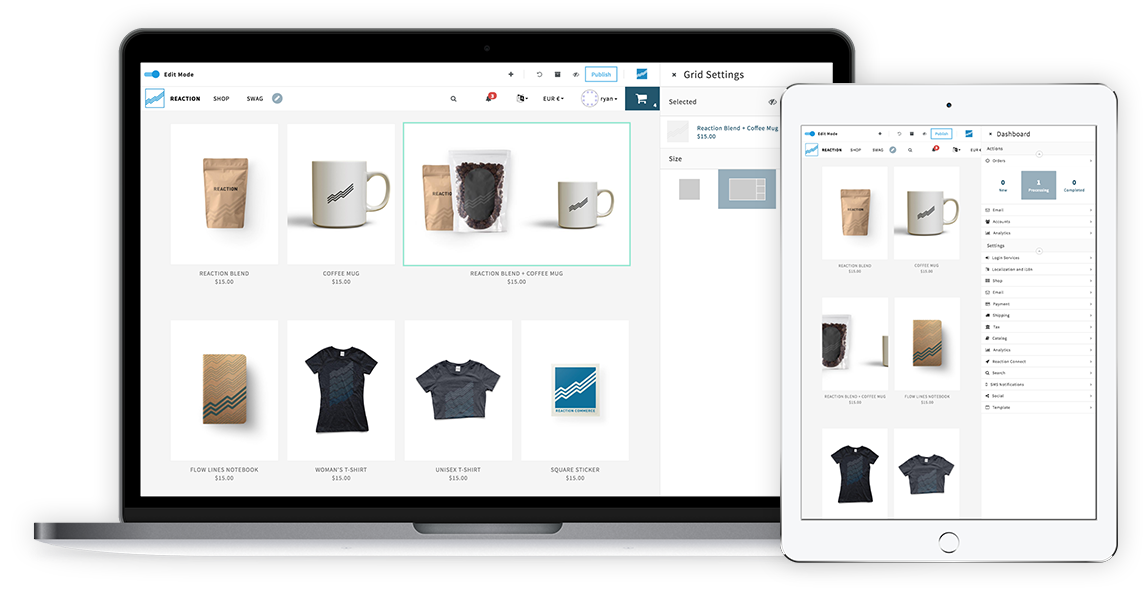Reaction Commerce platform for developers, retailers and brands