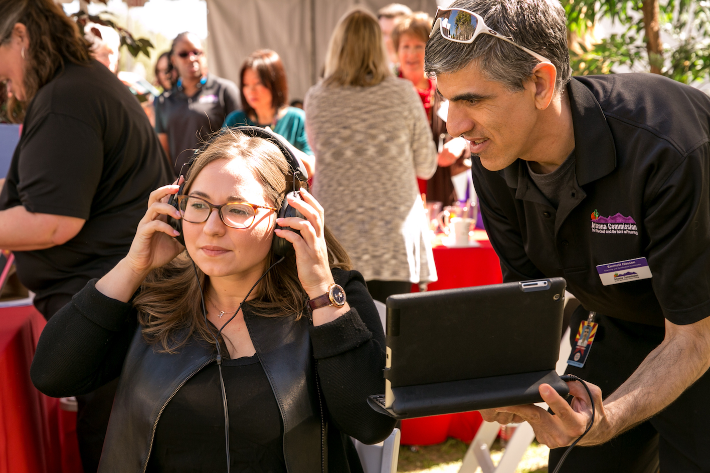 Arizona Legislative teams gain better understanding at ACDHH 40th Anniversary Event. Photo Credit Dyan Sue Photography