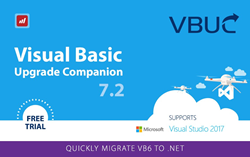 Visual Basic Upgrade Companion 7.2 Supports Microsoft Visual Studio 2017