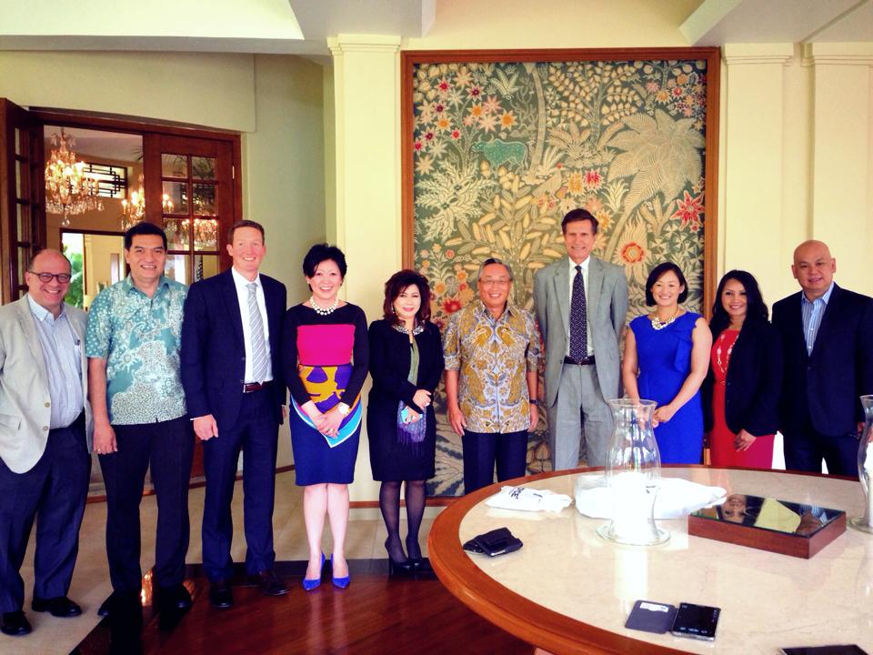 Sonita Lontoh, honored at luncheon by United States Ambassador to Indonesia, the Honorable Robert O. Blake