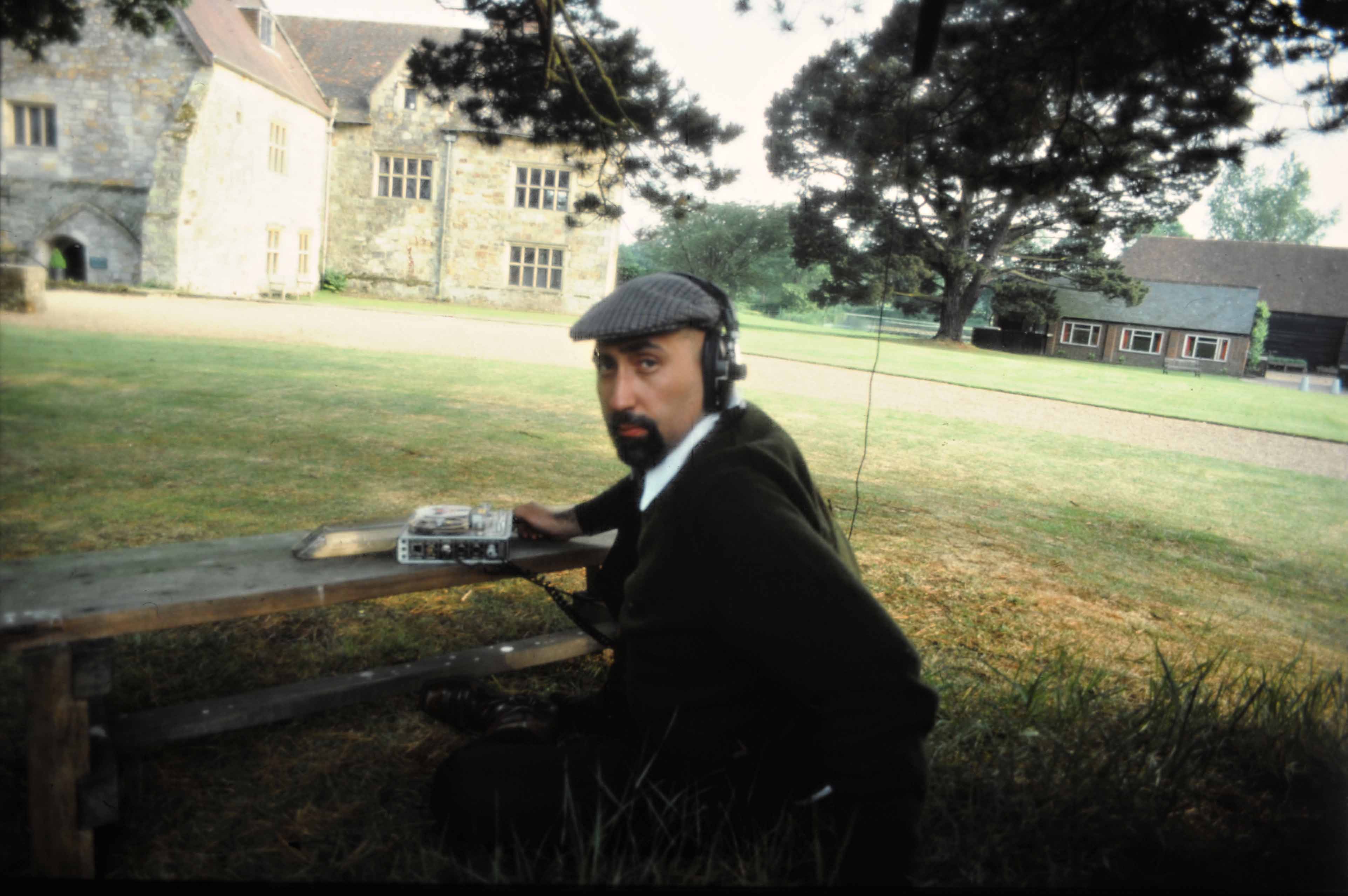 Field recordist Irv Teibel in England, 1970