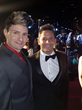 Voxx with Jeff Timmons from 98 Degrees on the Red Carpet at the City Gala at the Disney Concert Hall supporting the International Arts & Philanthropy Foundation.