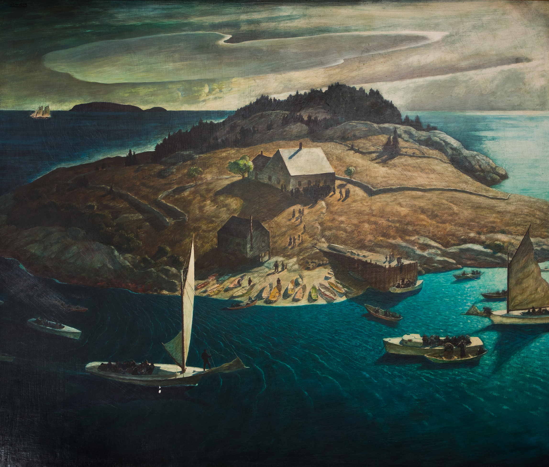 Island Funeral by N.C. Wyeth