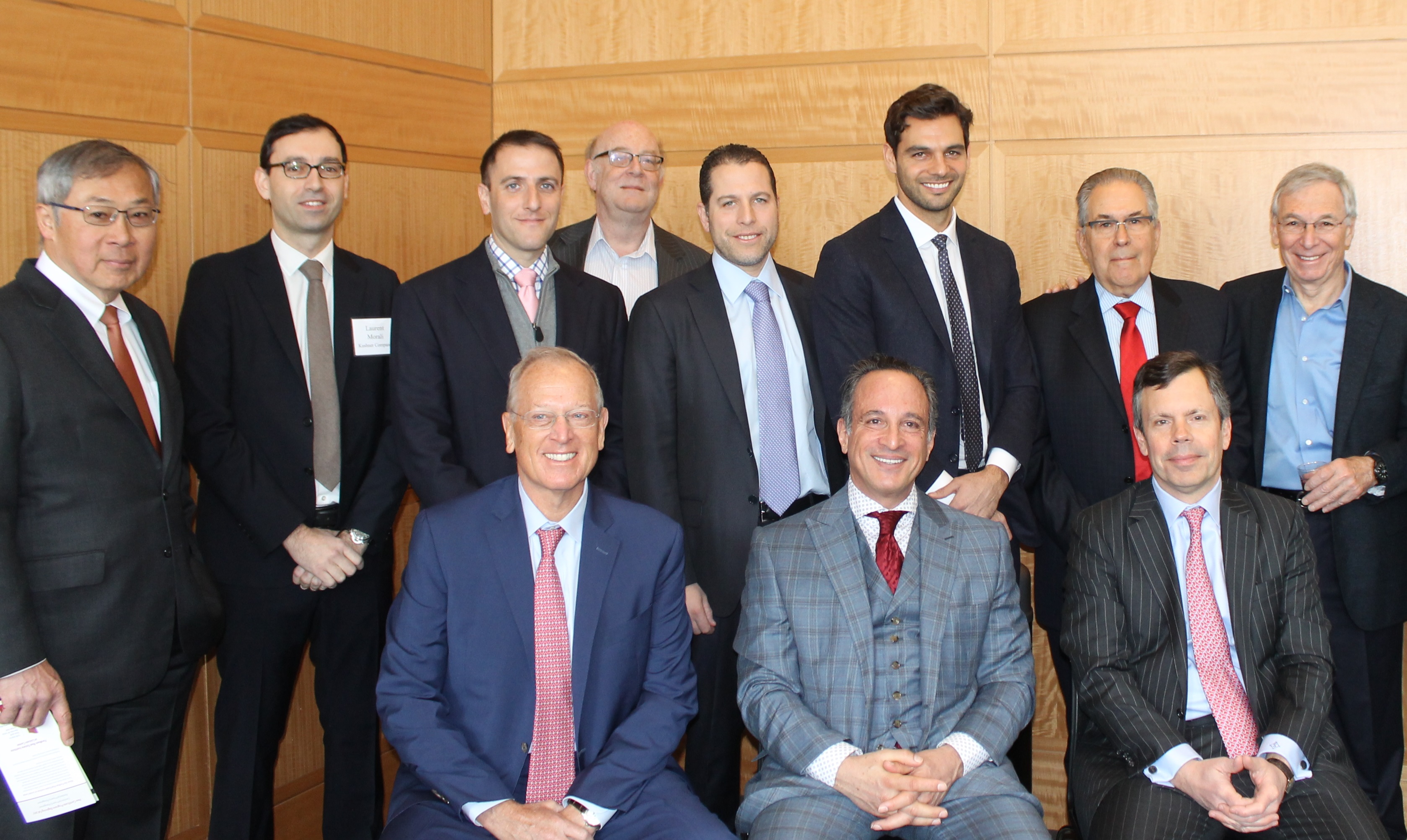 Michael Stoler (back row, second from right) with the participants of “Residential Real Estate: Trends and Forecasts,” the inaugural event from the Fordham Real Estate Institute at Lincoln Center.