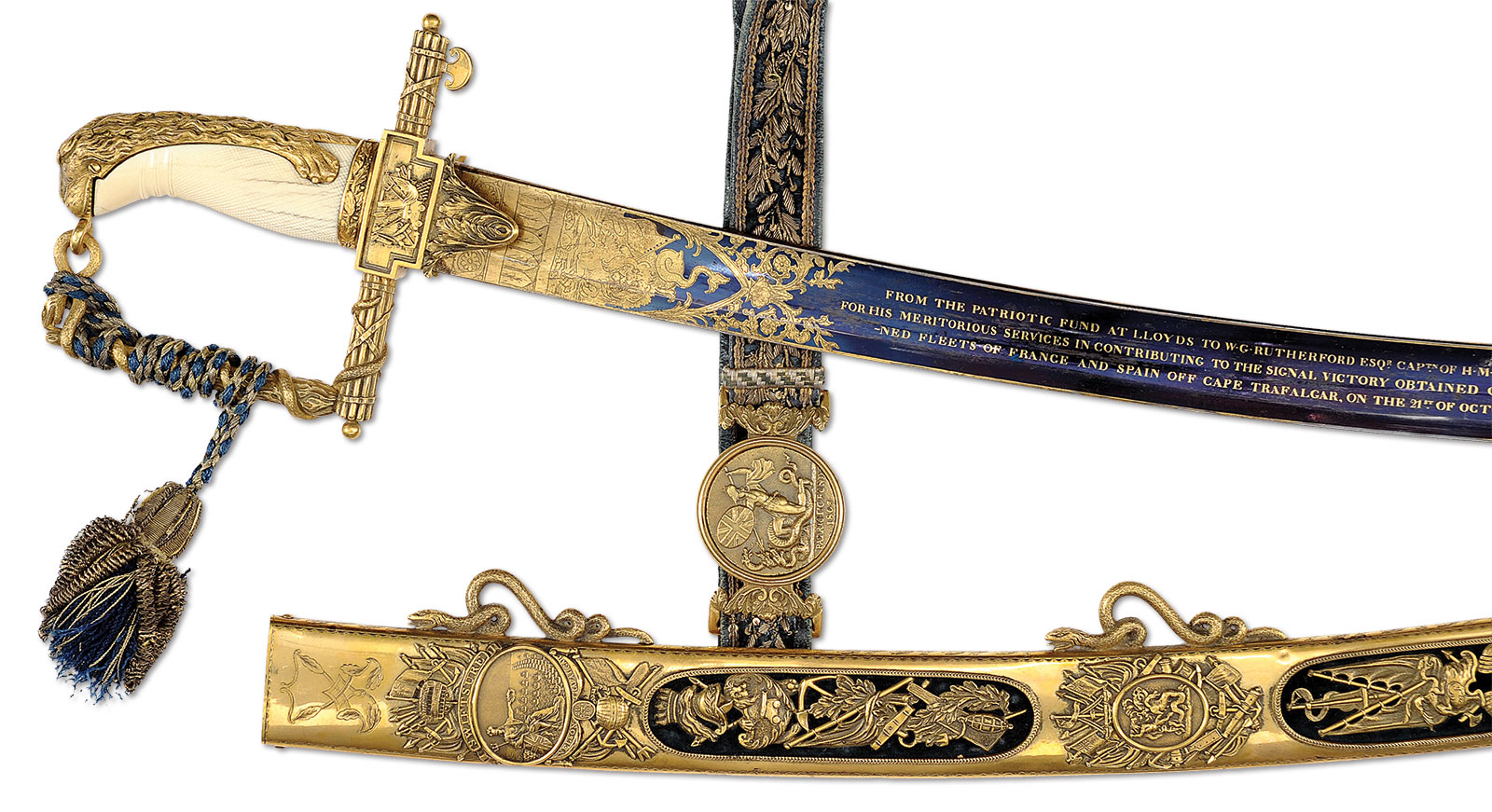 The extraordinary Rutherford presentation sword.  It comes to auction with a presale estimate of $150,000-250,000.
