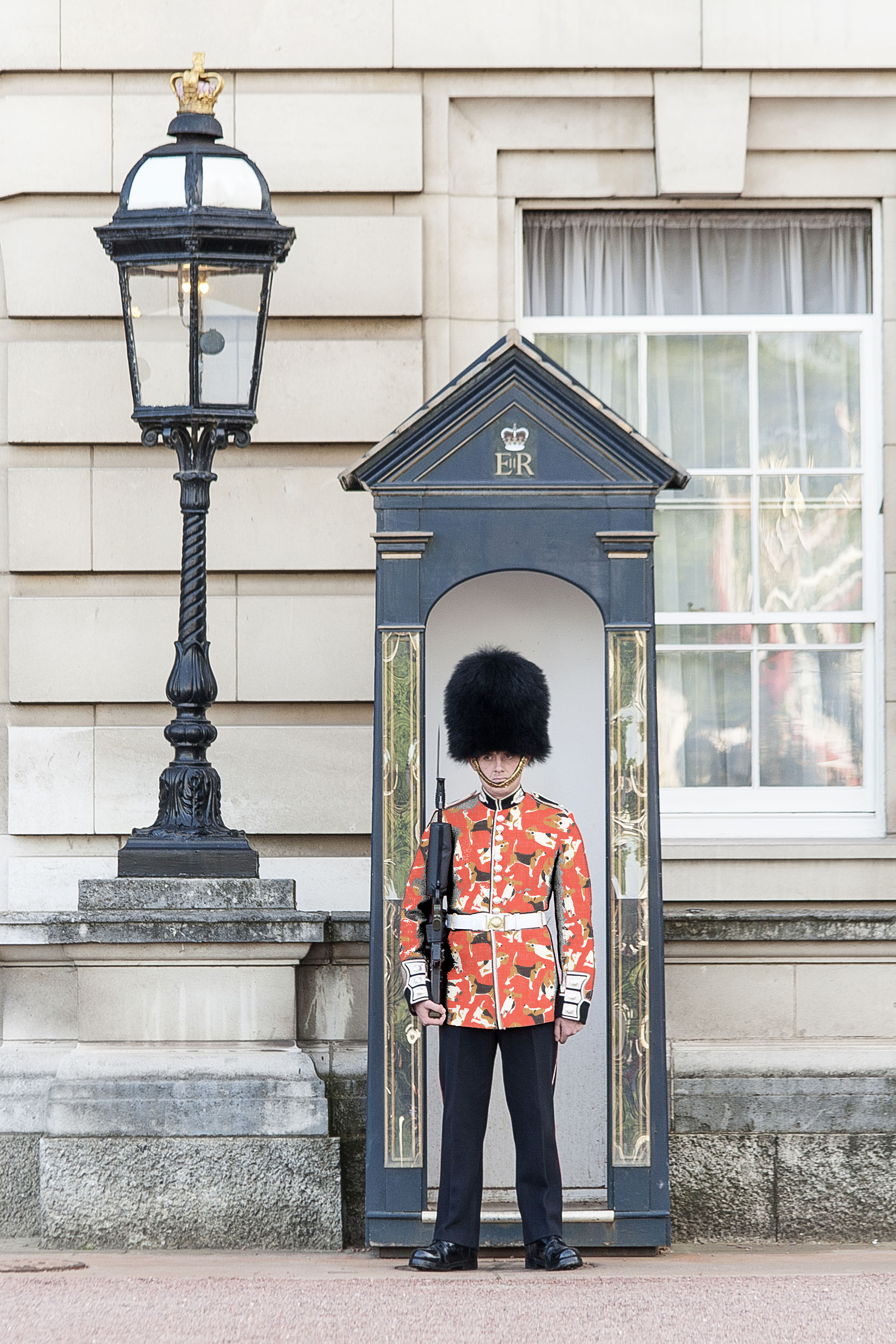 Spoonflower refreshes Queen's Guard uniform