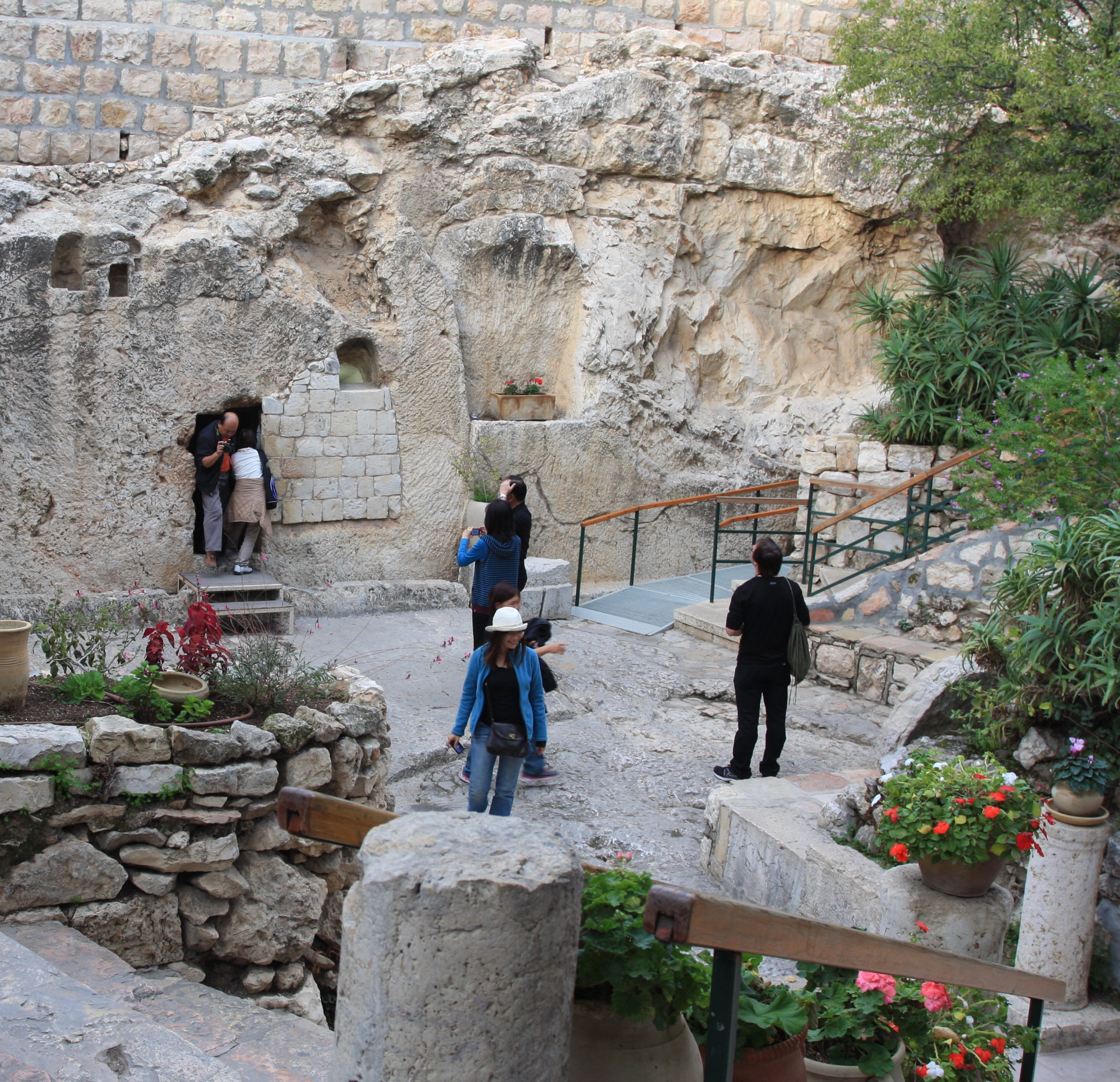 The empty tomb in the Garden Tomb, a site which could have been the place where Jesus was buried.