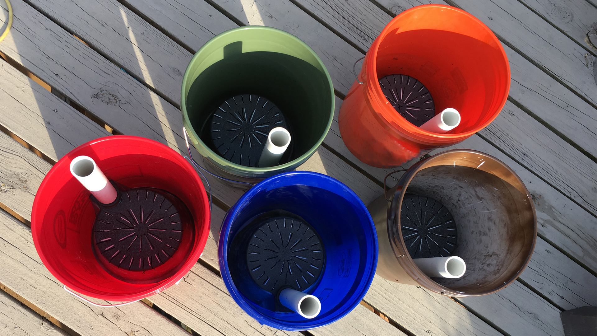 GroBucket inserts ready for planting.