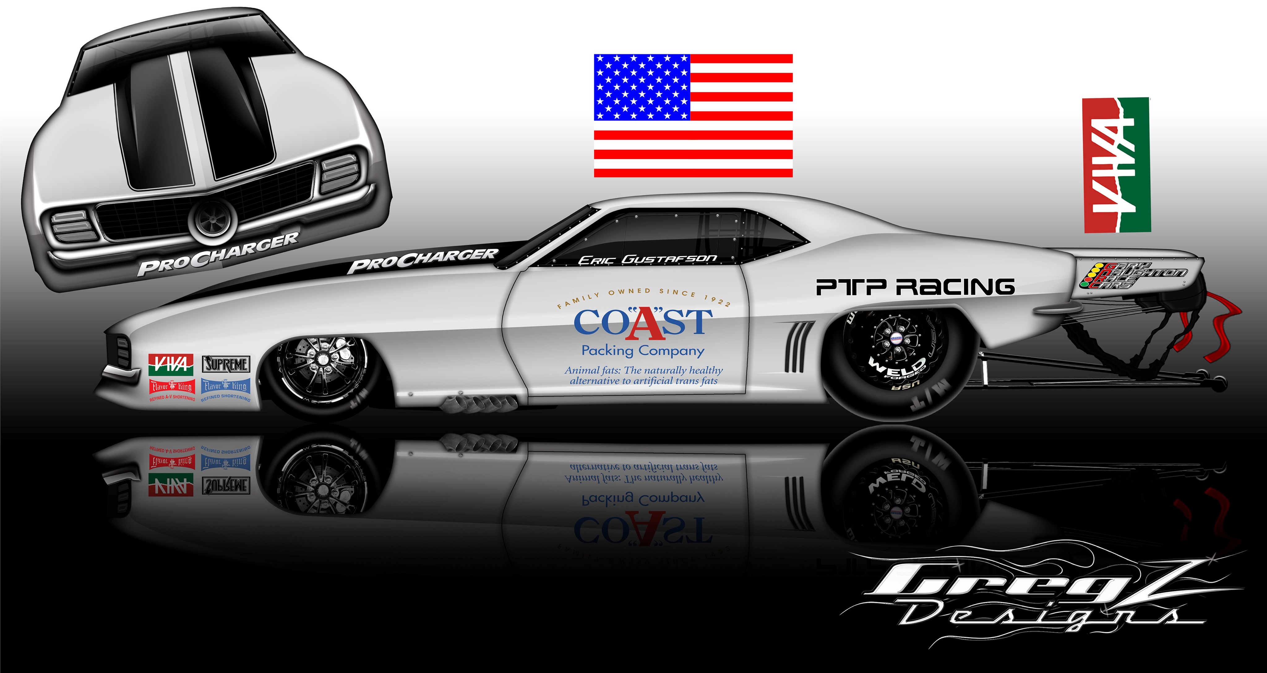 Coast Packing's 3,500-horsepower retro Camaro, built from the ground up for the Pro Mod Class