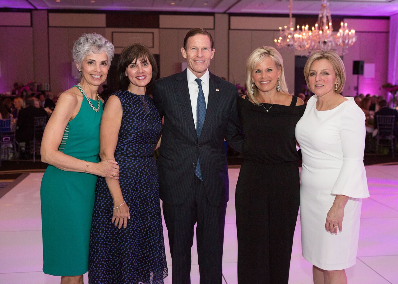 From left: GLA Vice Chair Diane Blanchard, Dr. Kotsoris, Sen. Blumenthal, Carlson and GLA Vice Chair Debbie Siciliano.