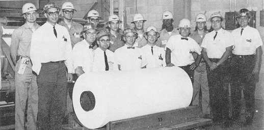 First roll of Tyvek® produced on the commercial line on April 5, 1967 at the Spruance plant, Richmond VA