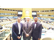 Dr. Ayman El Tarabishy, ICSB Executive Director; Guido Crilchuk, Second Secretary, Second Committee; and Dr. Winslow –Sargeant, ICSB VP Development ICSB