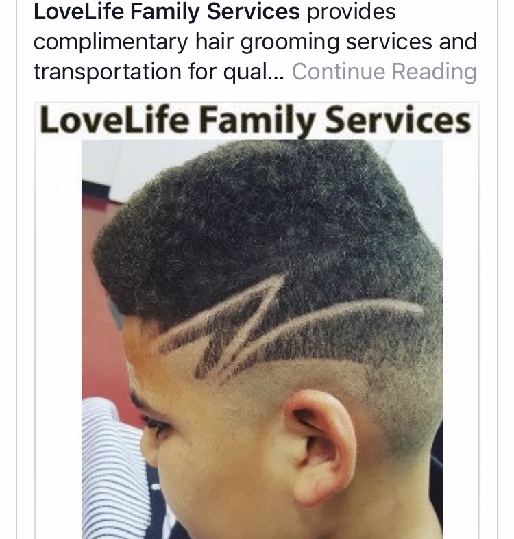 The youth at LoveLife Family Services have access to all amenities within the facility, such as grooming.