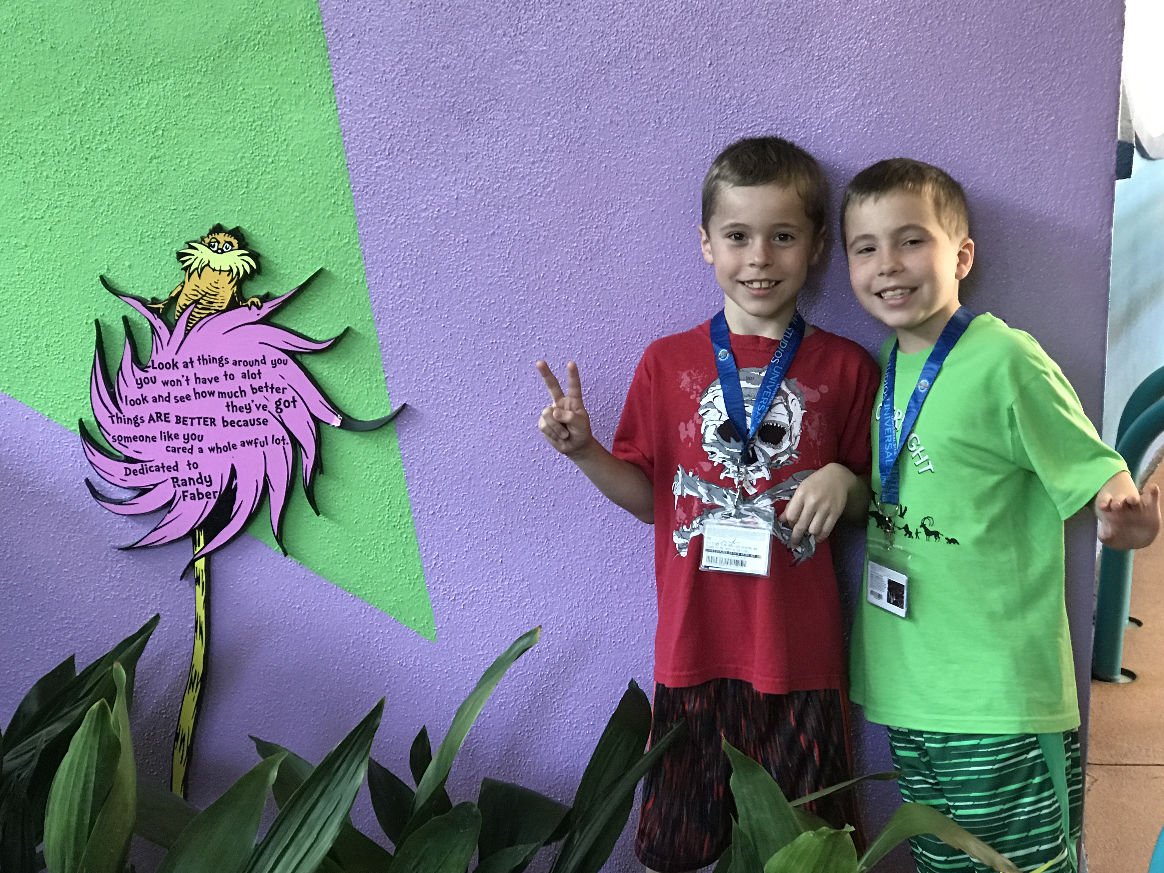 Campaign Founder's Twins support The Lorax Project