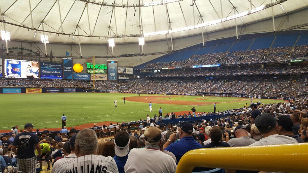 Tropicana Field on Opening Day (Photo courtesy of GameTime)