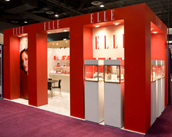 Xibit Solution's Trade Show Booth for Elle Jewelry