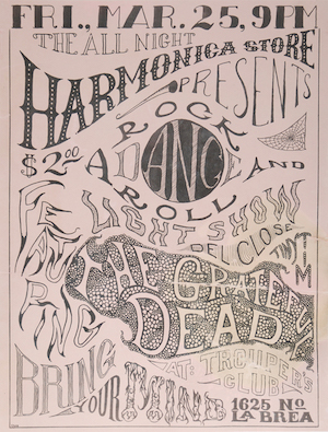 Grateful Dead Troupers Hall Concert Poster