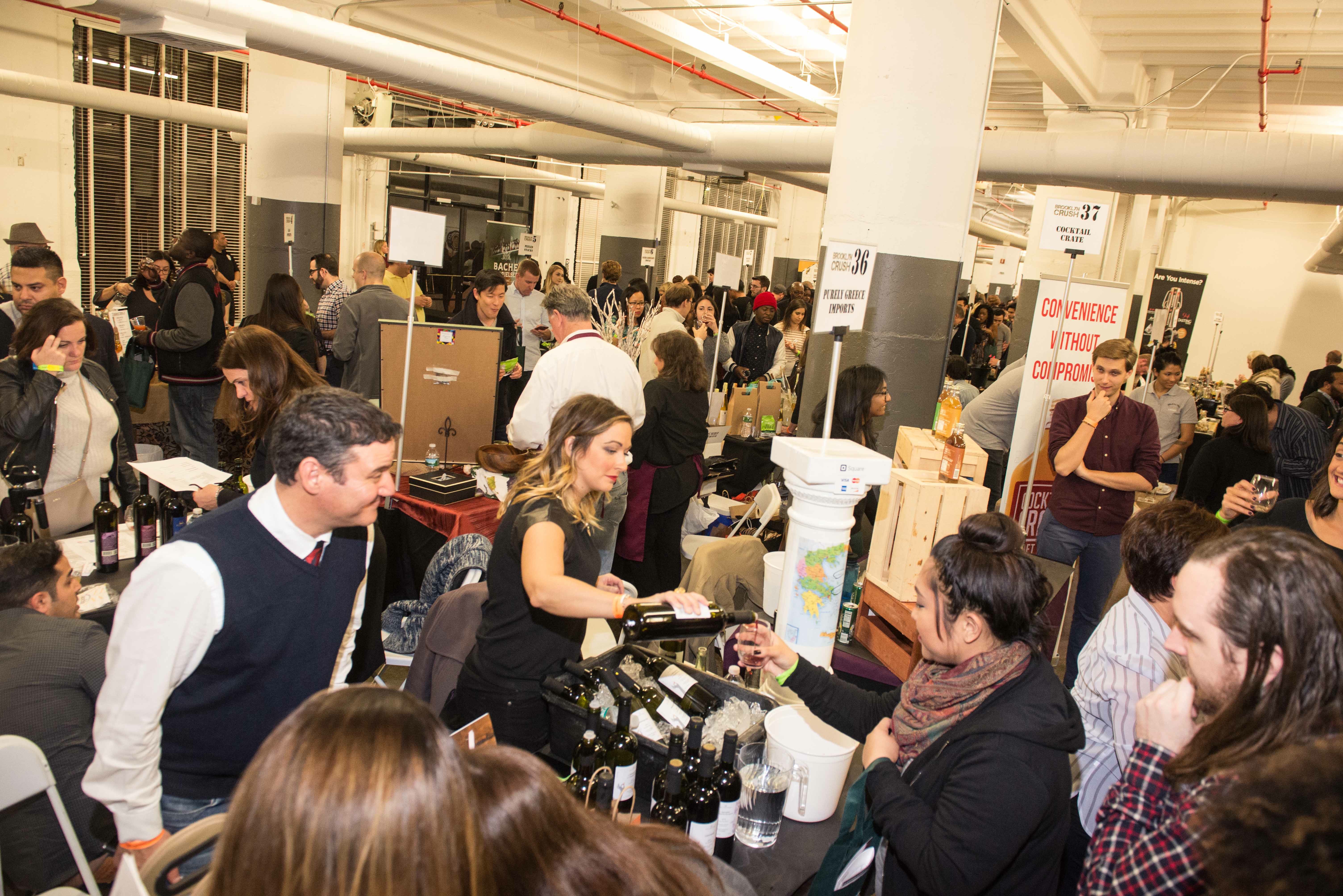 Brooklyn Crush returns to Industry City on May 13 featuring 175+ wines and diverse artisanal foods. Tickets are on sale now at NewYorkWineEvents.com