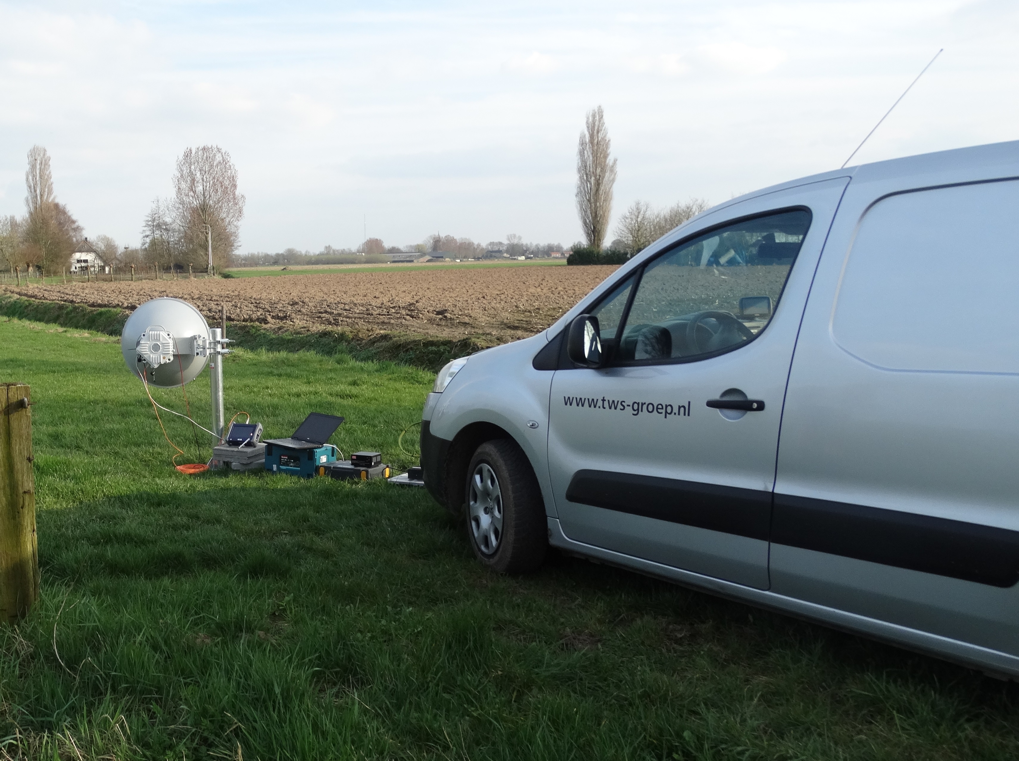 field test ELVA 10 Gbps link in Twello