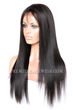 DFW01 Indian Remy Hair Natural Color 20inches Light Yaki,4.5" Super Deep C Side Part Lace Front Wigs