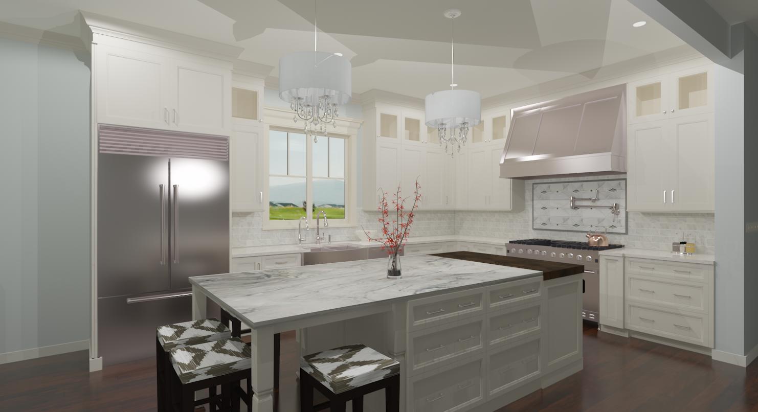 Luxury kitchen design by Linda Larisch CMKBD of Drury Design.