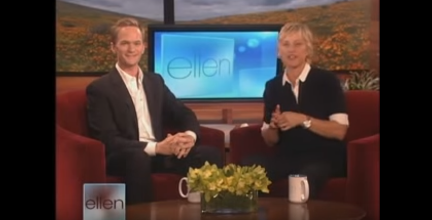 Neil Patrick Harris talks on Ellen about his realtor, Monty Iceman, finding his home
