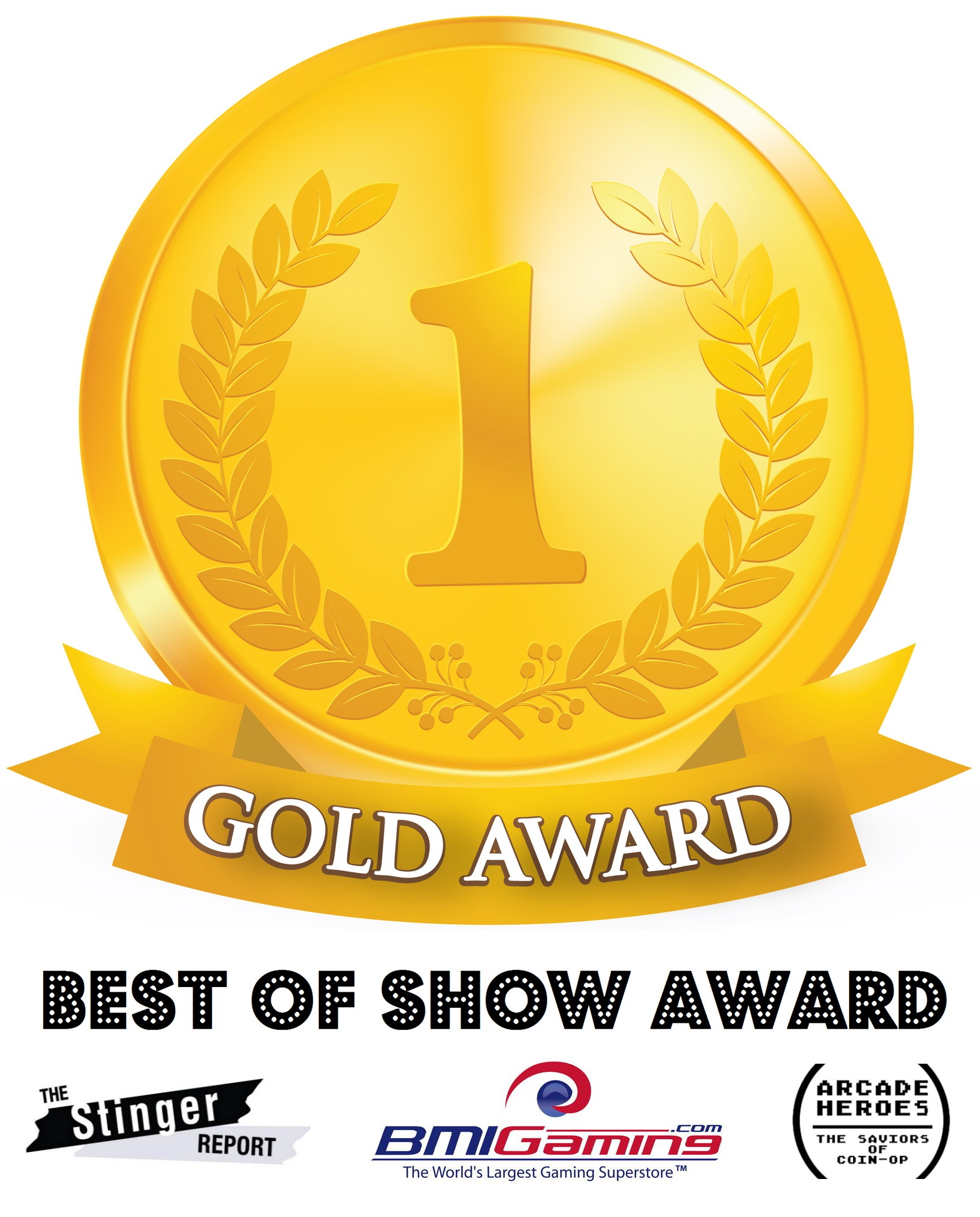 2017 BOSA Arcade Machine Awards - Gold Medal Logo