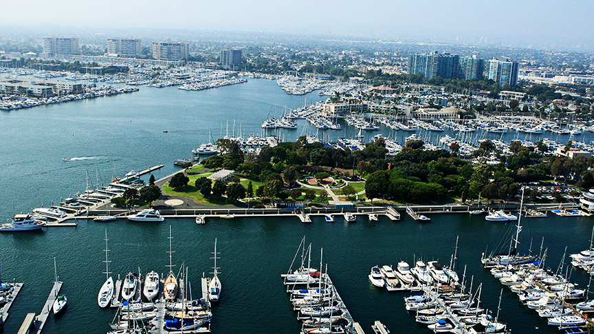 Burton Chace Park is the the Marina's crown jewel and the venue for many community events.