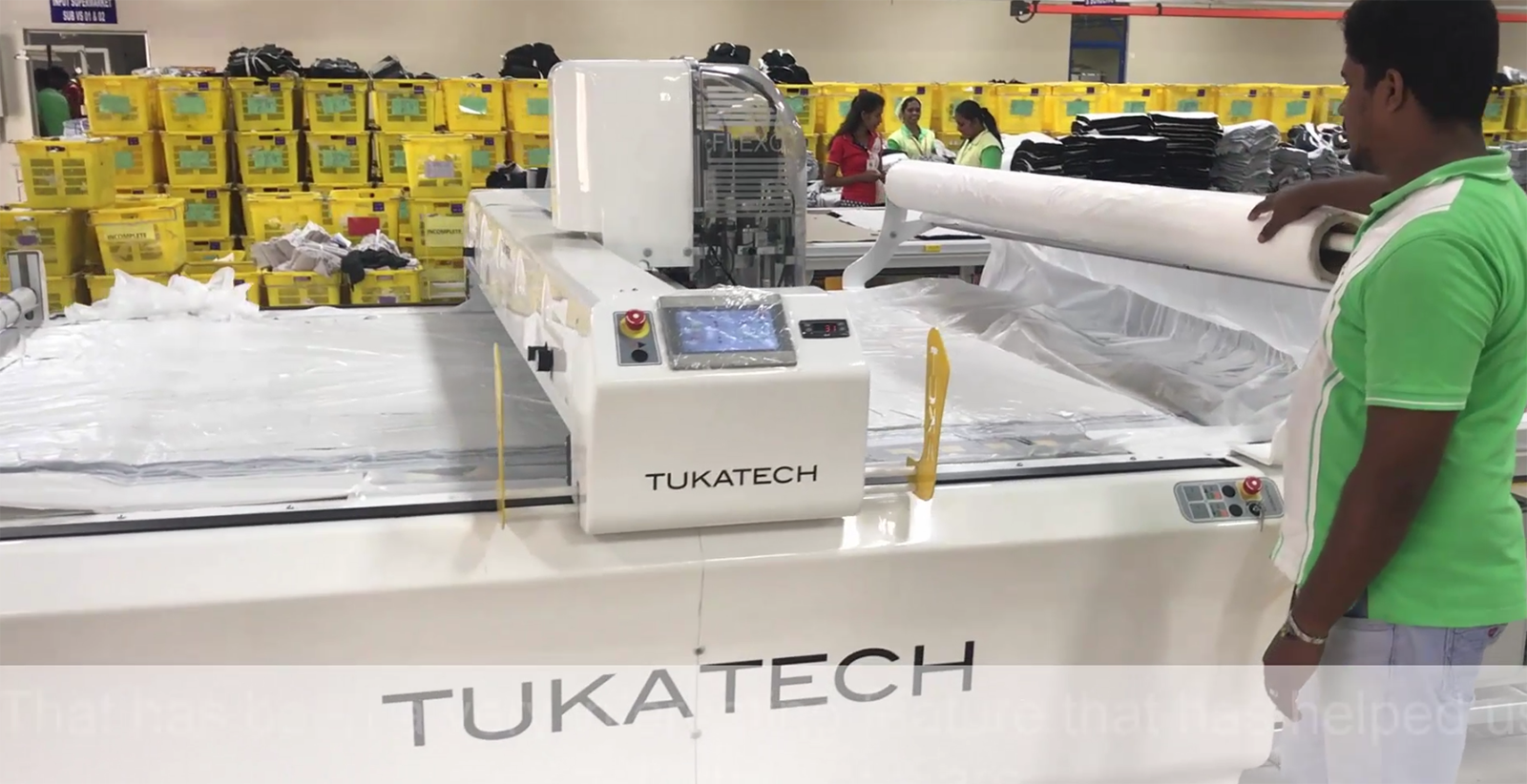 TUKAcut Automatic Cutting Machine at Brandix
