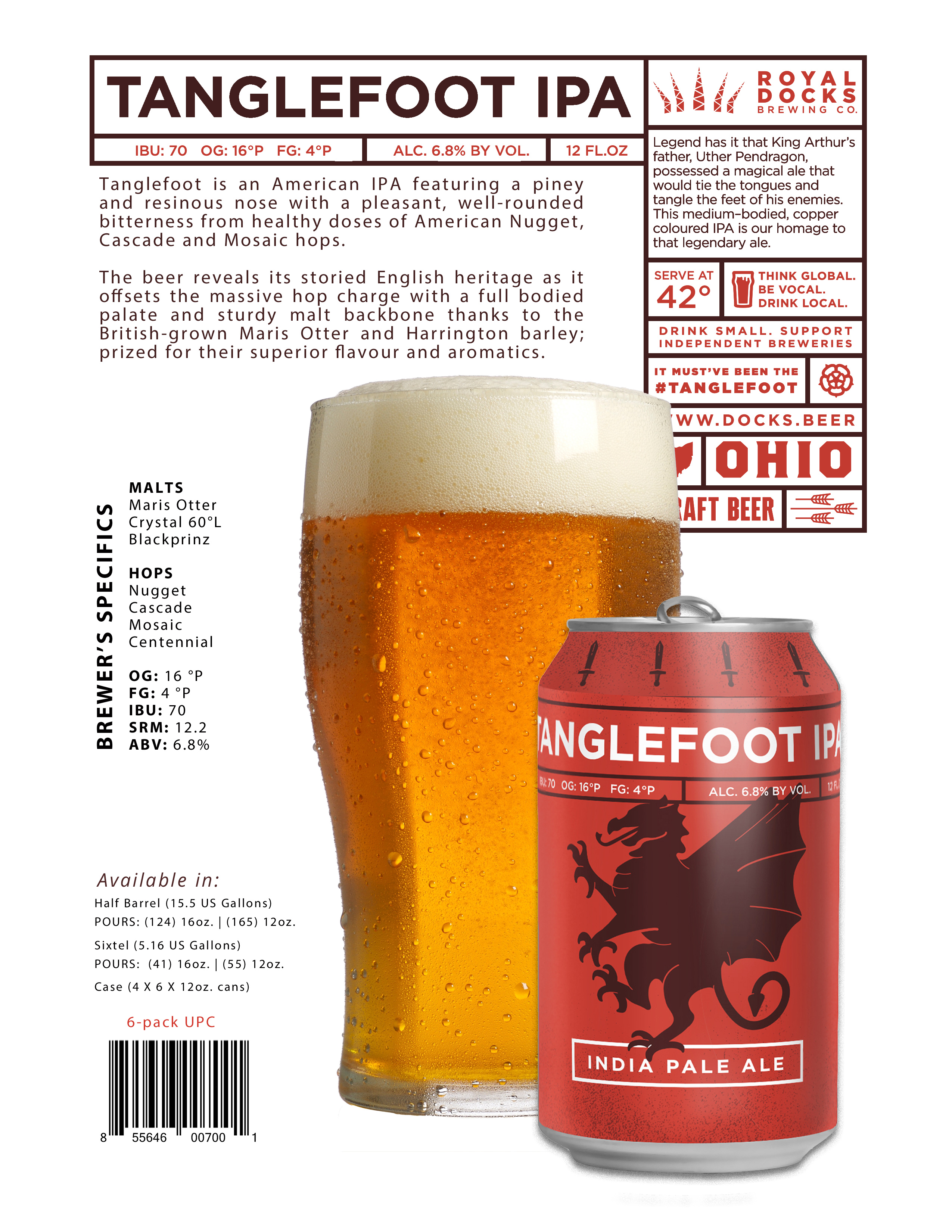 Royal Docks Brewing Co. Tanglefoot IPA