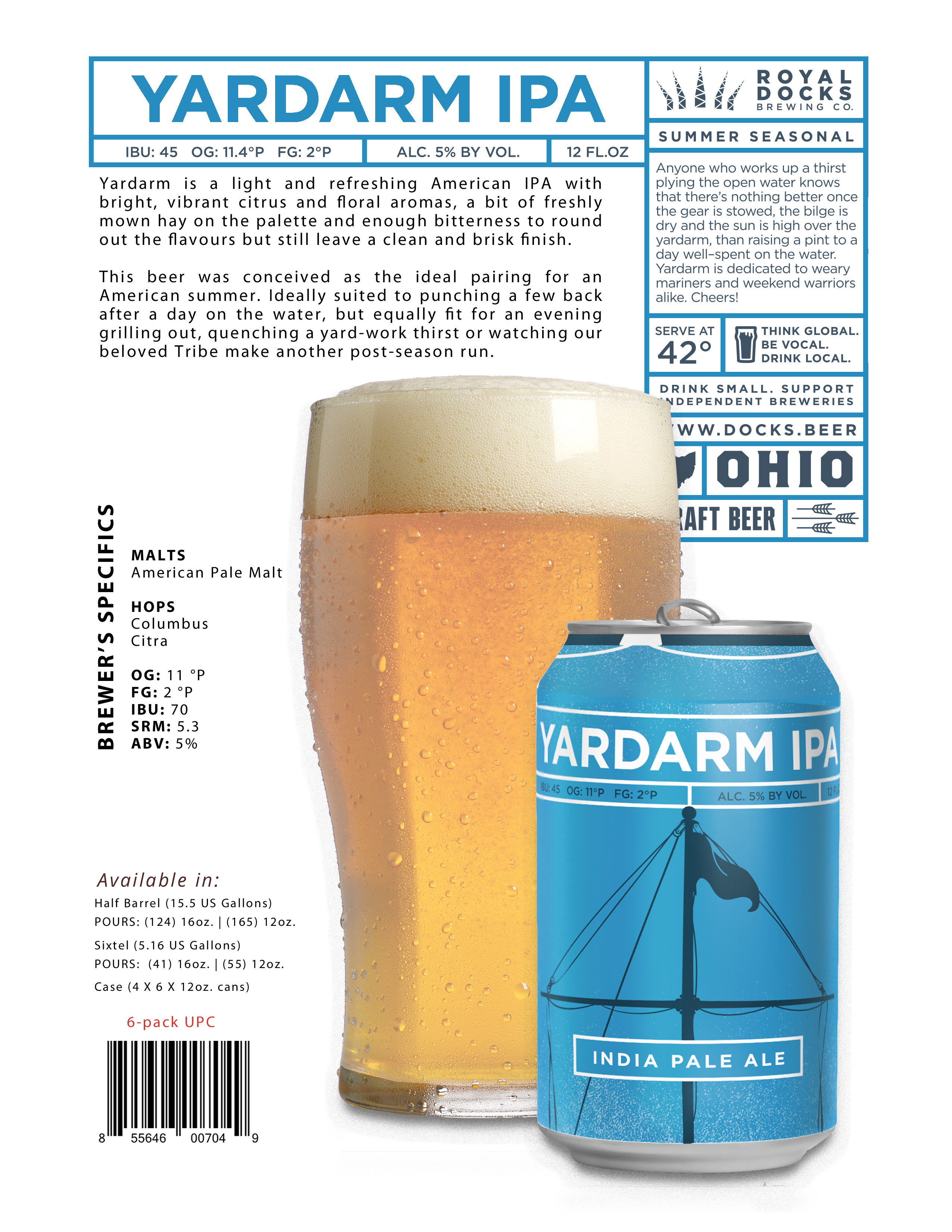 Royal Docks Brewing Co. Yardarm IPA