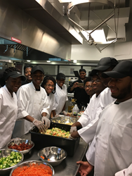 Chester High Culinary Arts Students Prepare Healthy Food for Families