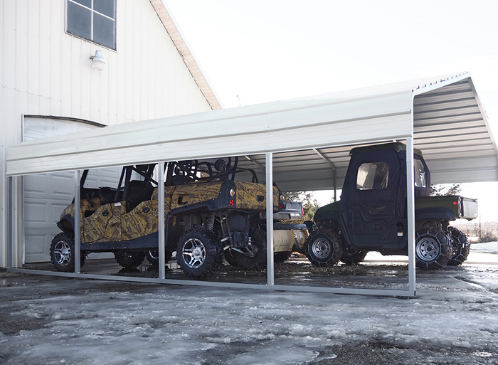 The UnderCover provides ATV and small vehicle storage