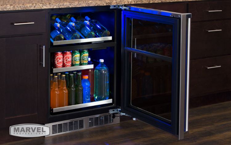 The new Marvel Professional Dual Zone Wine and Beverage Center allows you to store even more wine, food and beverages than any other model in its class.