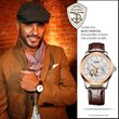Ricky Whittle with watch