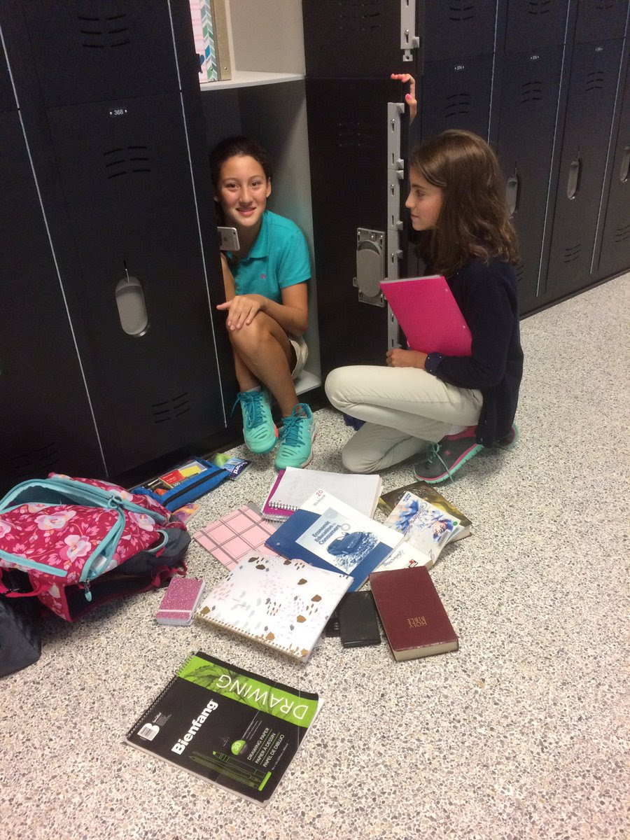WCA students take pride in their new Duralife lockers--a much needed replacement over rusted, noisy metal.