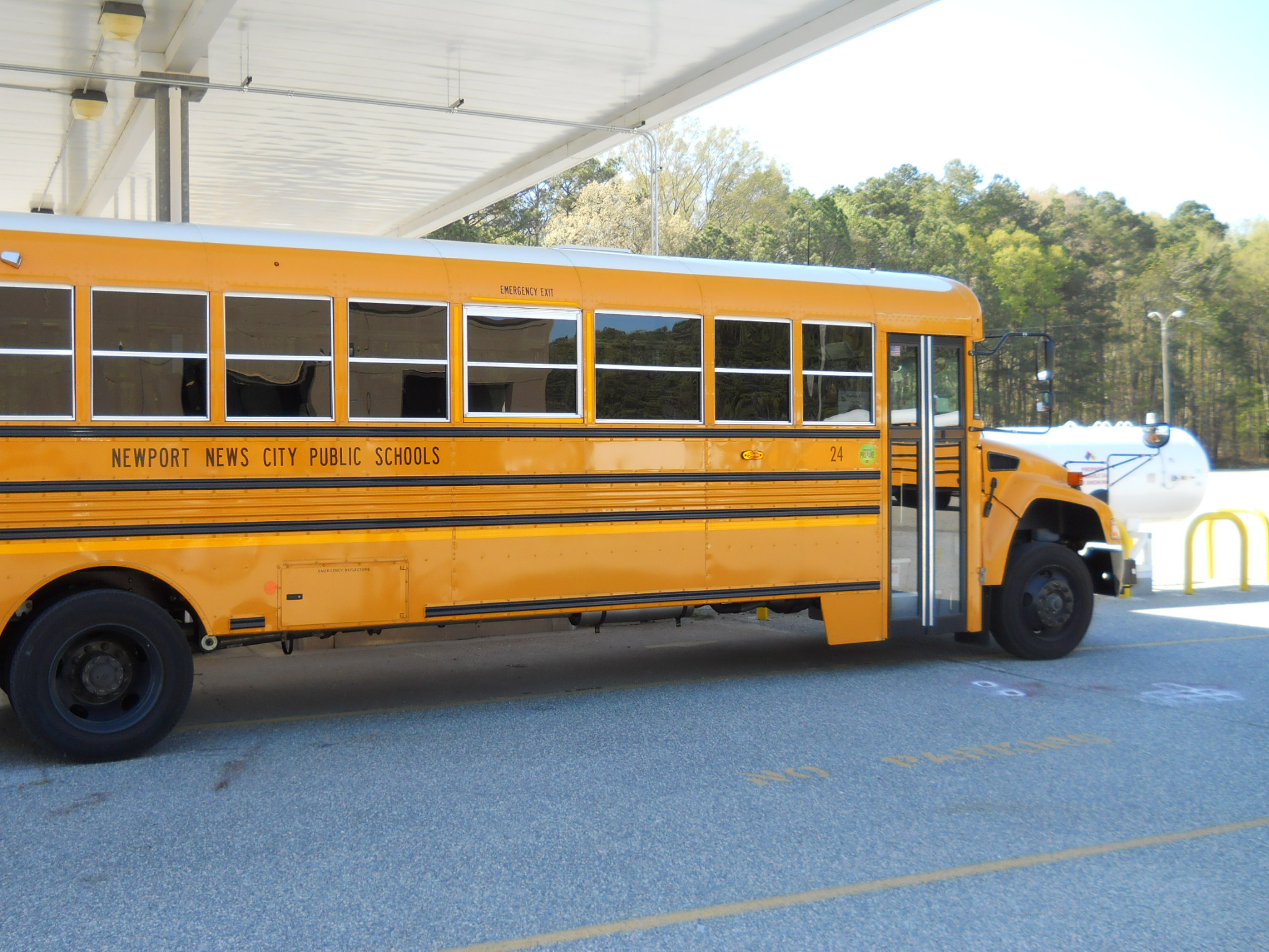 The purchase of 24 Blue Bird Vision Propane school buses supports NNPS's focus on environmentally friendly and practical actions that reduce carbon emissions and ensure energy efficiency.