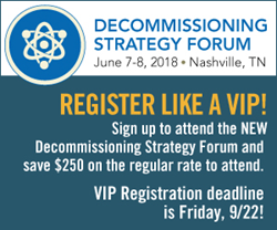 2018 Decommissioning Strategy Forum
