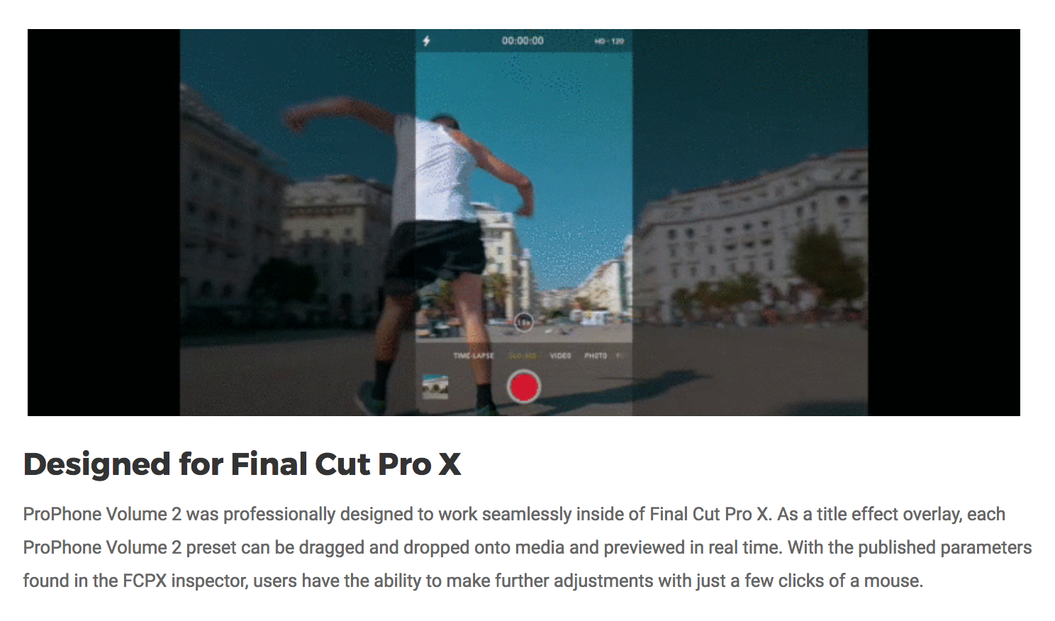 ProPhone Volume 2- Pixel Film - Final Cut Pro X Plugins
