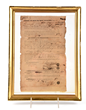 James Bowie Bond Signed by J. & R. Bowie, estimated at $40,000-60,000.